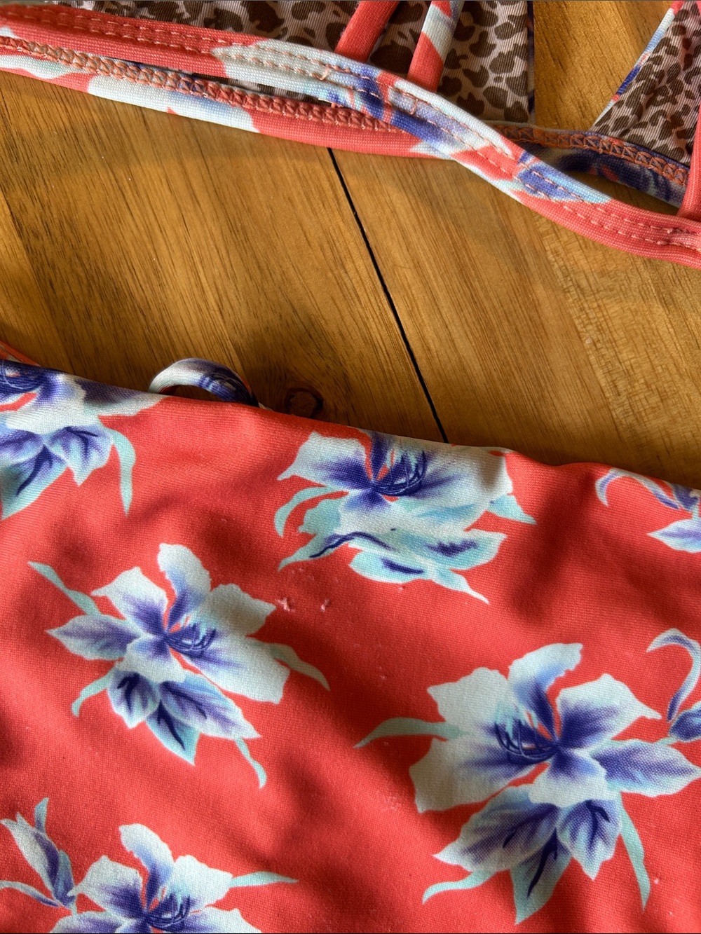 ACACIA swim - vintage Floral Coral Two-Piece Swim Set - Picture 5 of 5